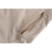 Chaqueta impermeable ligera de poliéster reciclado ecológico con bolsa autoempacable