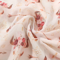 PELOSI-Sweet Ruffle Collard Chiffon Blouse with Flutter Sleeves