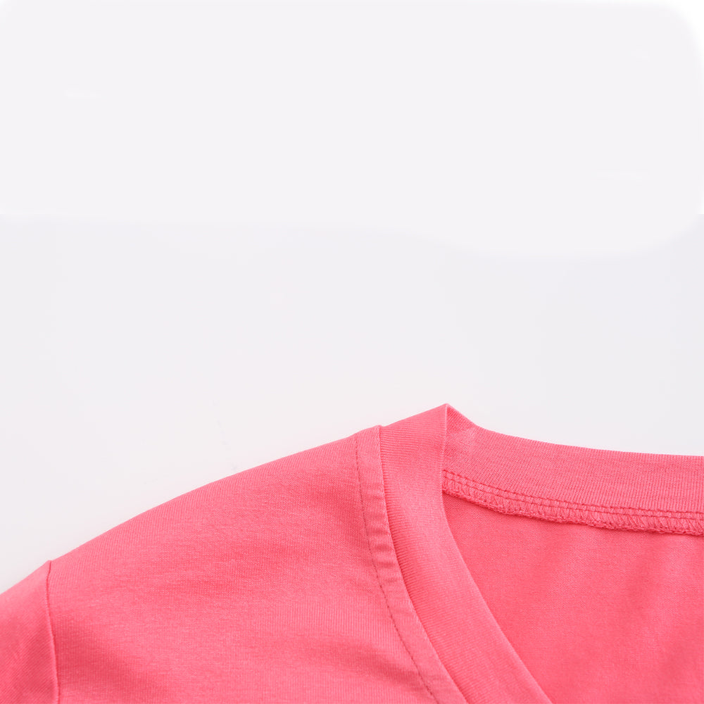 Women's embroidered ruffle edge long sleeved T-shirt