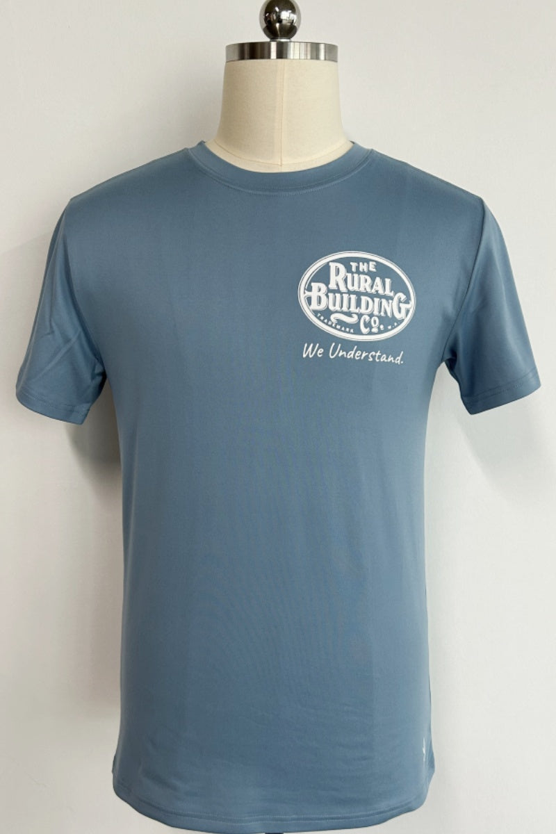 Unisex Free and Easy Daily Eco Short Sleeved Running Tee- M-01-002- Black, White,Slate Blue,Forest Green,Orange