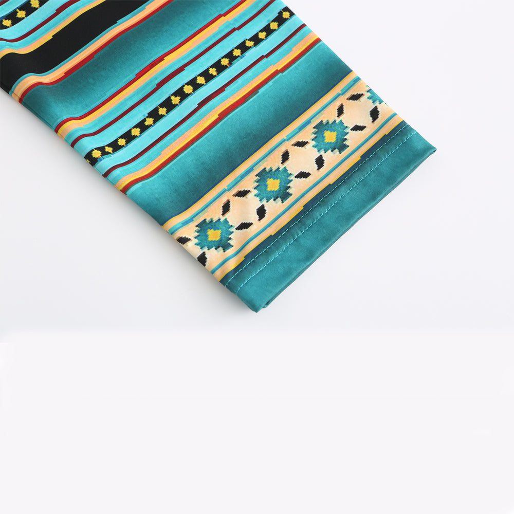 Women's floral print patchwork short-sleeved T-shirt