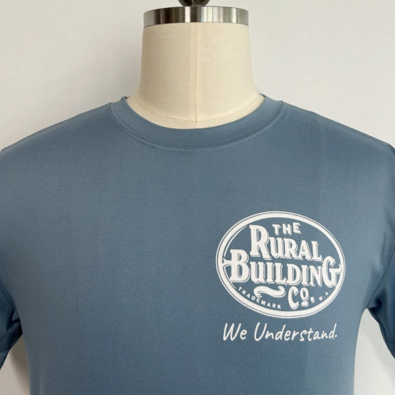 Unisex Free and Easy Daily Eco Short Sleeved Running Tee- M-01-002- Black, White,Slate Blue,Forest Green,Orange