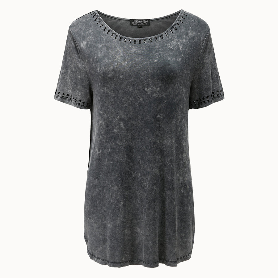 Livia beads Tee graphite