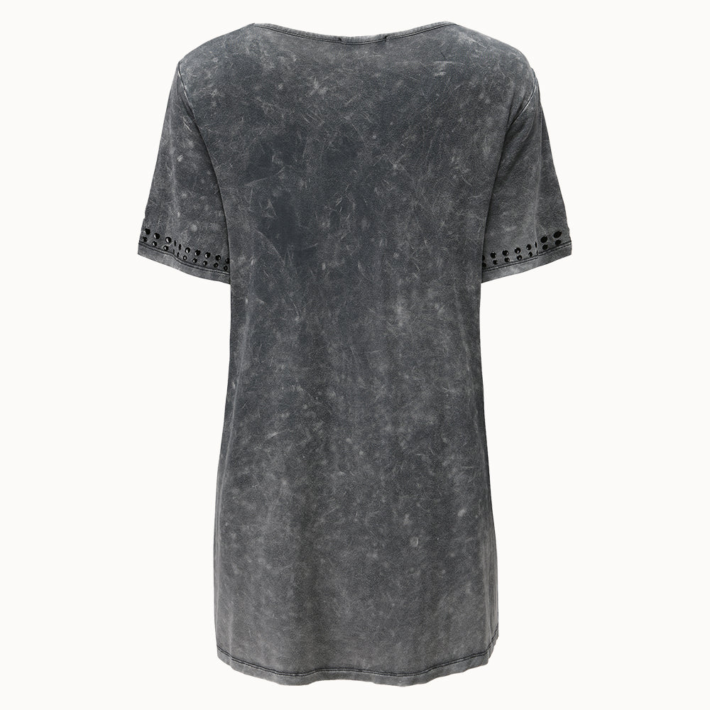 Livia beads Tee graphite