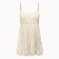 Women's Lace Cami Top with Flowy Fringes
