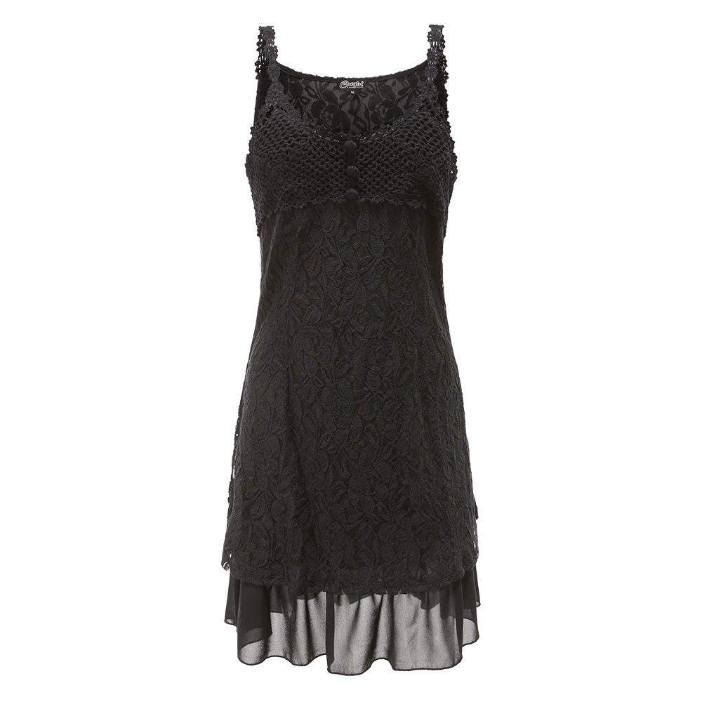 Women's Lace Sleeveless Suspender Dress