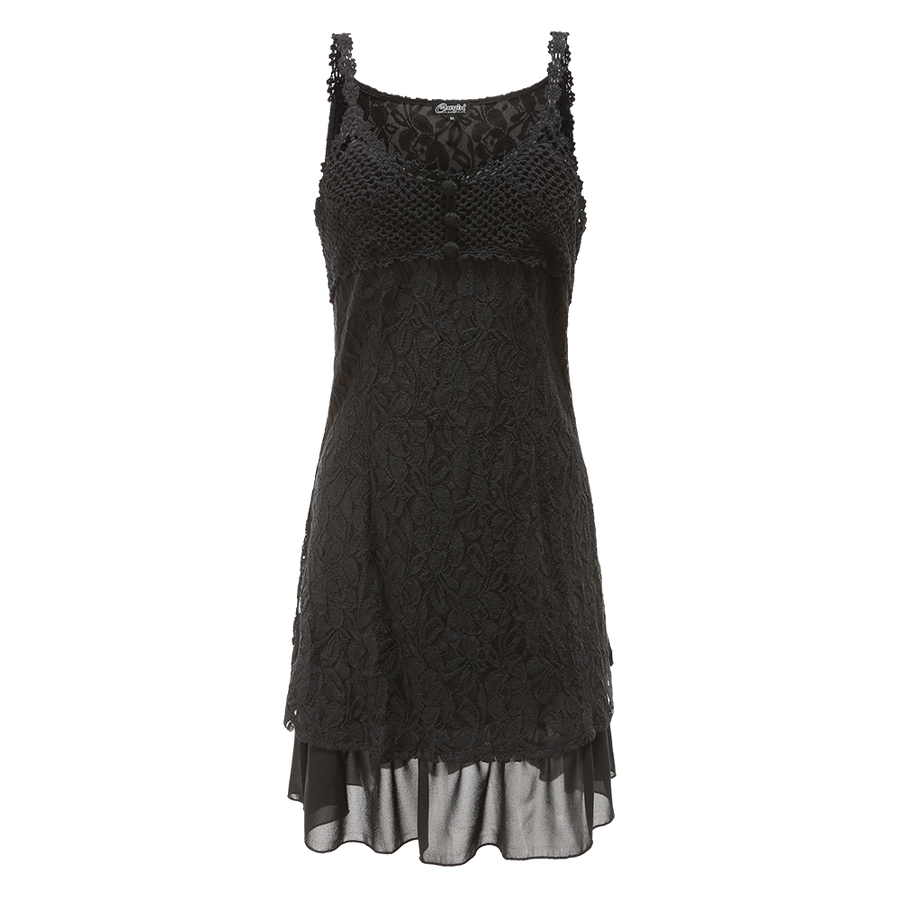 Women's Lace Sleeveless Suspender Dress