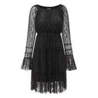 Ladies' Long Sleeve Tiered Lace Dress