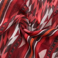 LISA - Blusa de gasa con mangas acampanadas para mujer