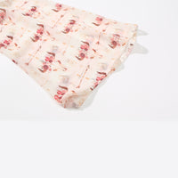 PELOSI-Sweet Ruffle Collard Chiffon Blouse with Flutter Sleeves