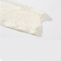 W-04-015 Women's Sweet Long-body Floral Lace Poncho