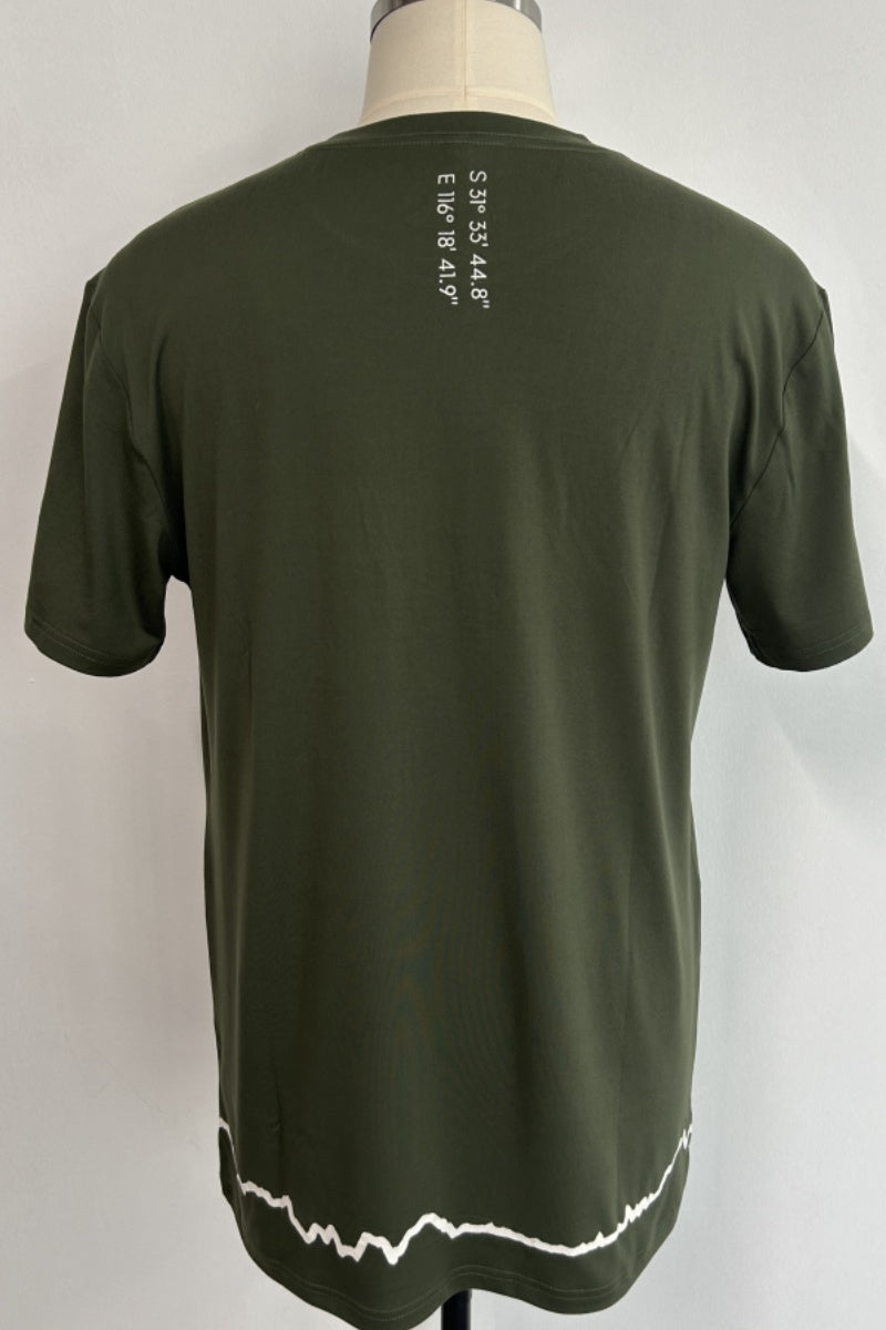 Unisex Free and Easy Daily Eco Short Sleeved Running Tee- M-01-002- Black, White,Slate Blue,Forest Green,Orange