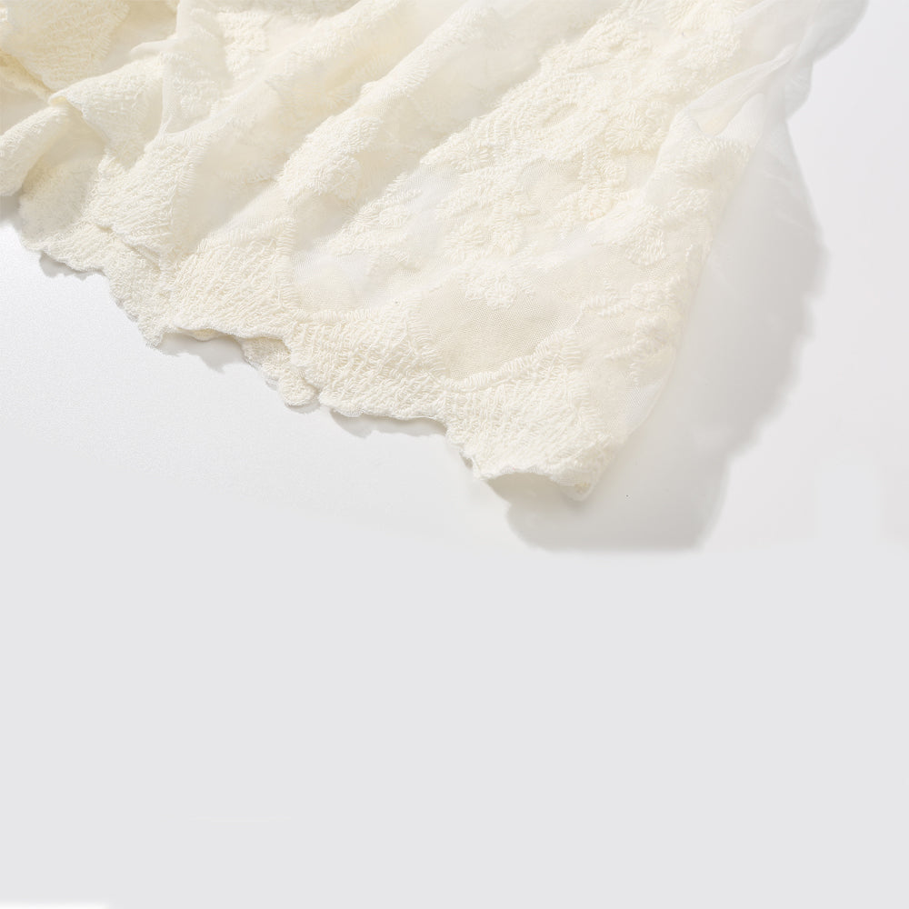 Women's sweet long lace cardigan