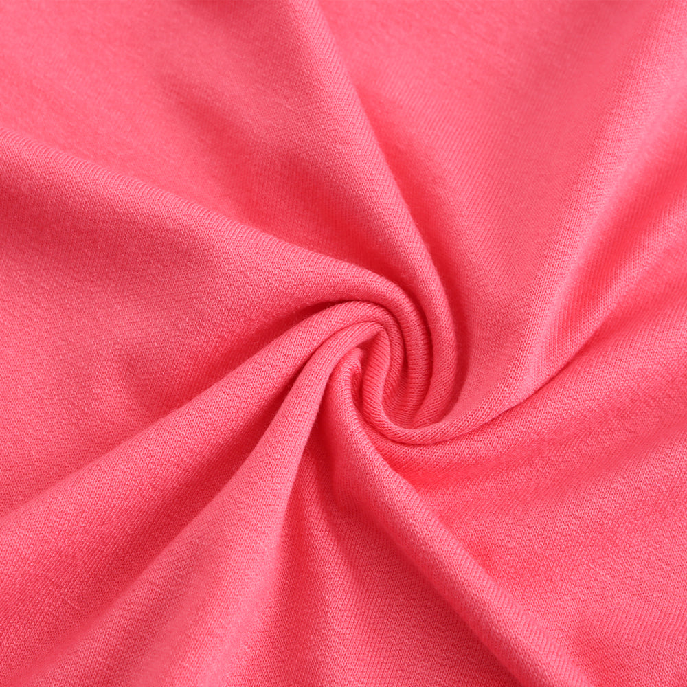 Women's embroidered ruffle edge long sleeved T-shirt