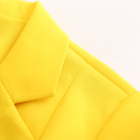 Chaqueta de traje de punto suave y acogedora hasta la cadera para mujer