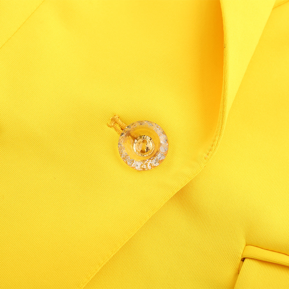 Chaqueta de traje de punto suave y acogedora hasta la cadera para mujer