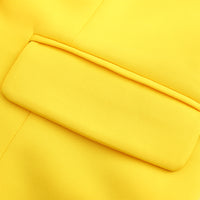 Chaqueta de traje de punto suave y acogedora hasta la cadera para mujer