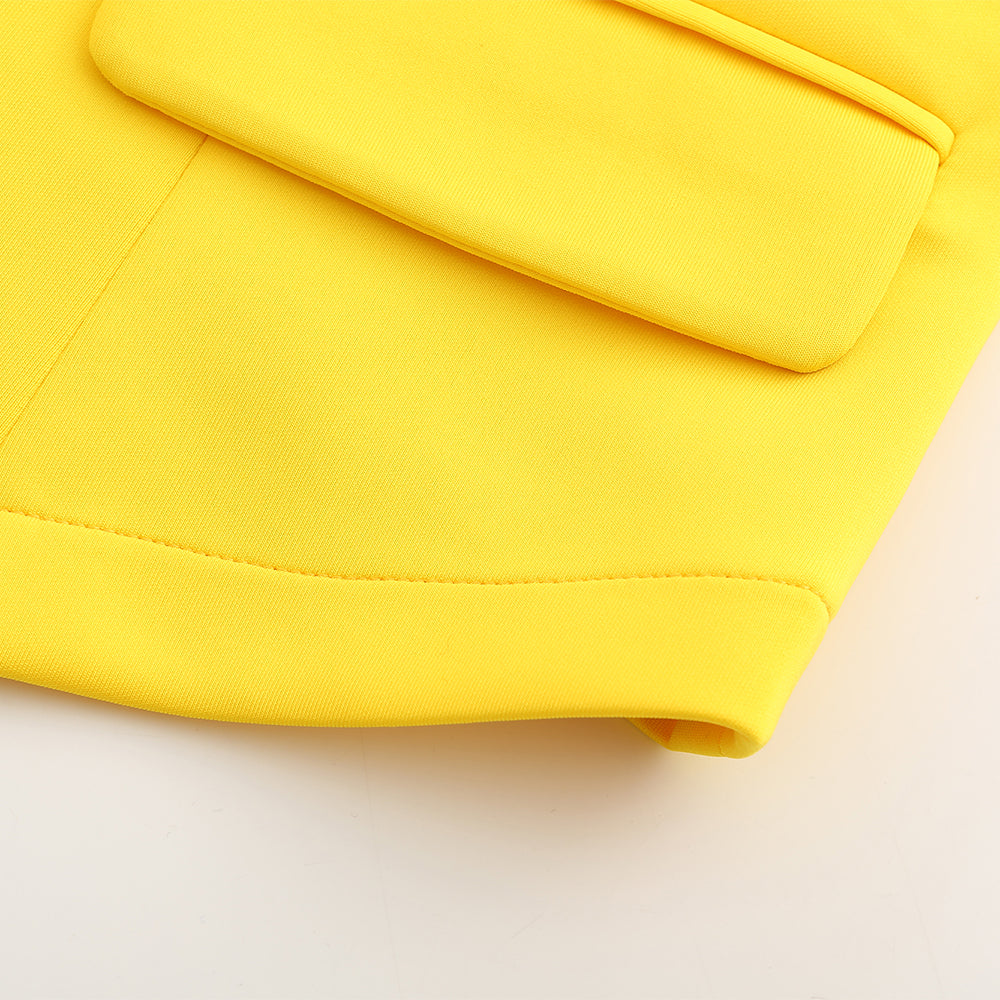 Chaqueta de traje de punto suave y acogedora hasta la cadera para mujer