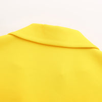 Chaqueta de traje de punto suave y acogedora hasta la cadera para mujer