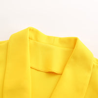 Martina - Chaqueta blazer de punto entallada de largo regular para mujer