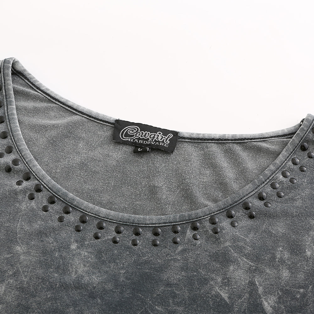 Livia beads Tee graphite