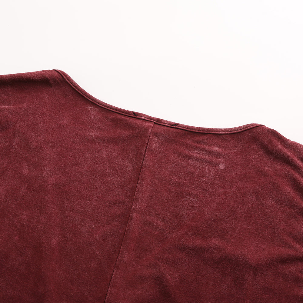 woman's Kim embroidered duster burgandy