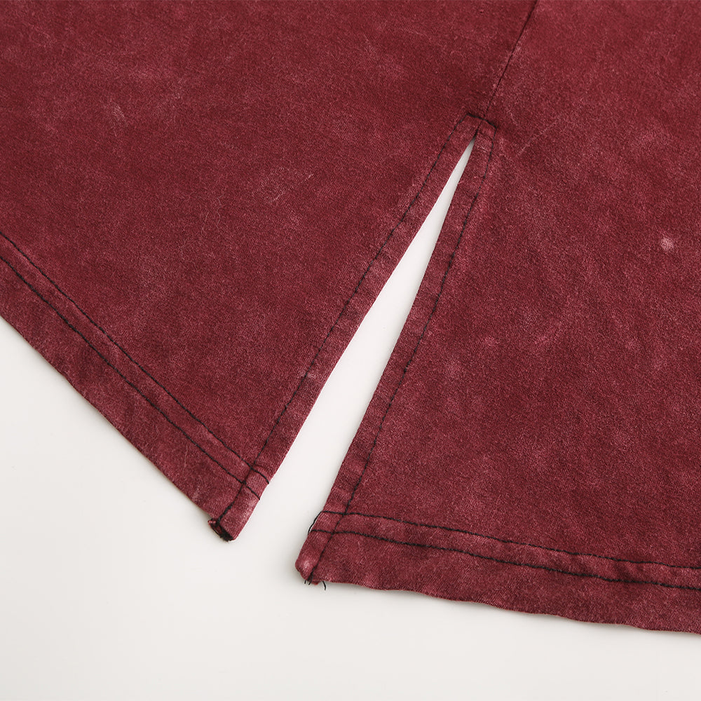 woman's Kim embroidered duster burgandy