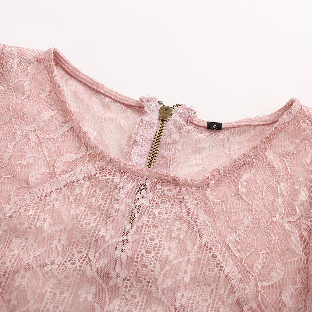 Women's lace panel dress