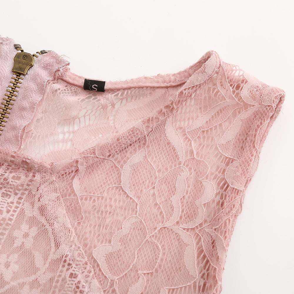 Women's lace panel dress