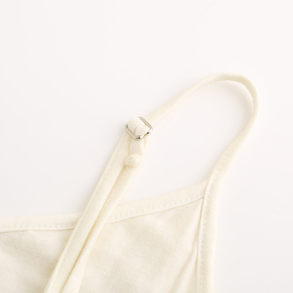 Women's lace-spliced fringed camisole top