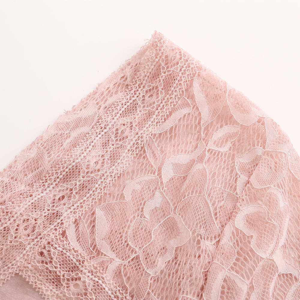 Women's lace-spliced comfortable short-sleeved shirt