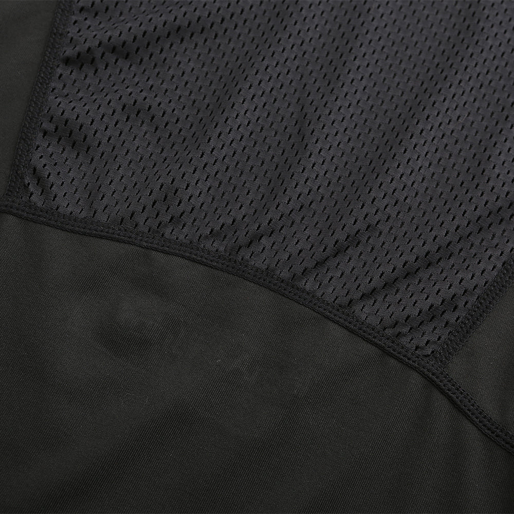 Women's breathable mesh splicing sports short sleeved shirt