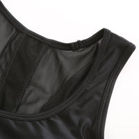 Top deportivo corto con espalda nadadora y ajuste Huggie para mujer