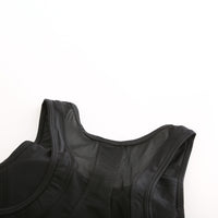 Top deportivo corto con espalda nadadora y ajuste Huggie para mujer