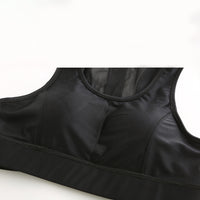 Top deportivo corto con espalda nadadora y ajuste Huggie para mujer