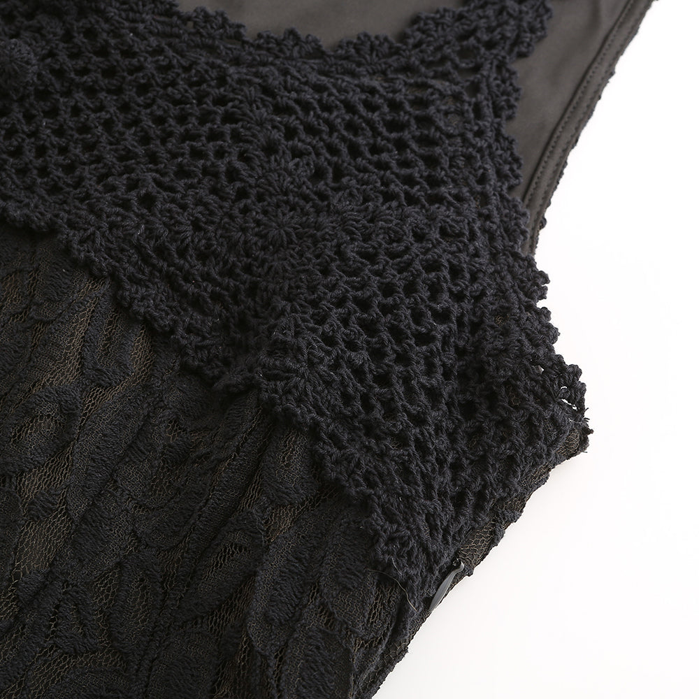 Women's Lace Sleeveless Suspender Dress