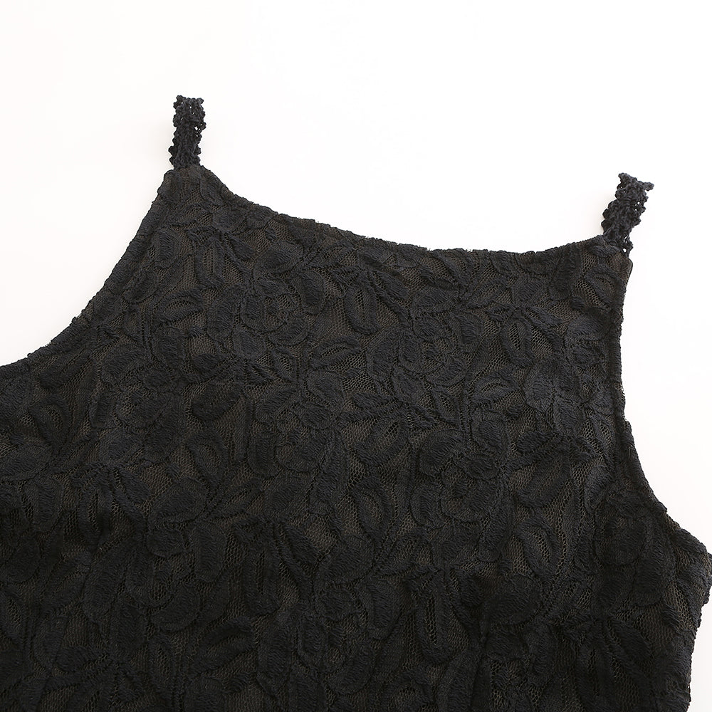 Women's Lace Sleeveless Suspender Dress