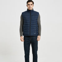 Chaleco acolchado para hombre: chaleco térmico ecológico de poliéster reciclado