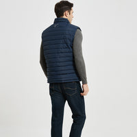 Chaleco acolchado para hombre: chaleco térmico ecológico de poliéster reciclado