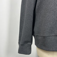 Men’s Thermal Quarter Zip Pullover – 280 GSM-M-01-003 Navy，Heather Grey