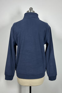 Men’s Thermal Quarter Zip Pullover – 280 GSM-M-01-003 Navy，Heather Grey