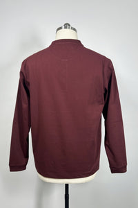 Camiseta Henley de manga larga para hombre | Mezcla de algodón 70% | 240 g/m² M-01-004 Azul marino