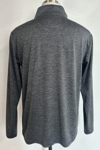 Eco Recycled Polyester 1/4 Zip Pullover | Light Weight|Dry Fit- M-01-008-Slub Black