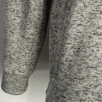 Men’s 1/4 Zip Fleece Pullover – 300GSM Speckle Polyester, Stand Collar,Hip Pockets-M-10-002-Oatmeal