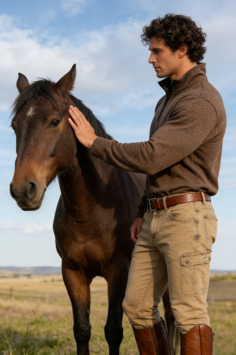 Suéter polar con cremallera de 1/4 para hombre, poliéster moteado de 300 g/m², cuello alto y bolsillos laterales, M-10-002, color chocolate oscuro