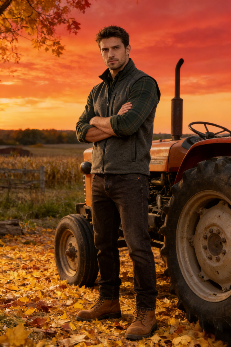 Men’s Full-Zip Fleece Vest |Zippered Pockets| Layering Essential|M-10-003-Heather Black