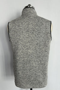 Chaleco polar con cremallera completa para hombre | Bolsillos con cremallera | Imprescindible para usar en capas | M-10-003-Avena