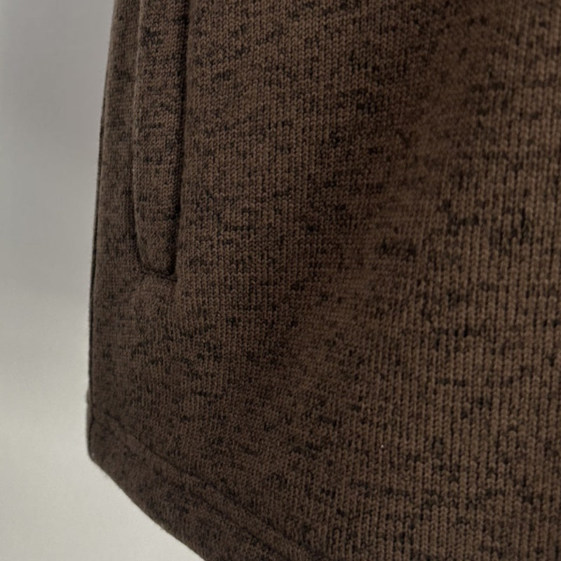 Men’s Full-Zip Fleece Vest |Zippered Pockets| Layering Essential|M-10-003-Dark Choc