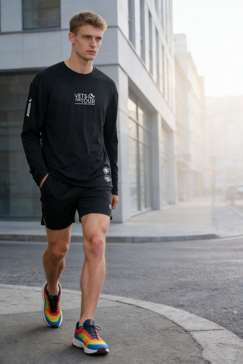 Unisex Long Sleeve Lightweight Dry Fit Run Tee｜Eco-Friendly Recycled Polyester|U-01-001