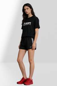 Unisex Free and Easy Daily Eco Short Sleeved Running Tee- M-01-002- Black, White,Slate Blue,Forest Green,Orange